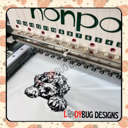 Free Embroidery Design for shirts, hats, or bags, available in multiple formats for all major embroidery machines