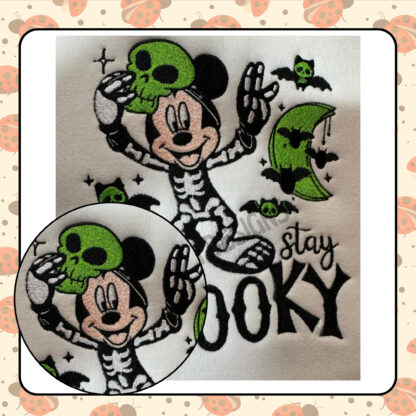 Halloween Mickey Embroidery Design - Image 2