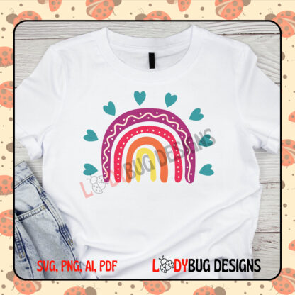 Boho Rainbow  Vector Designs, SVG, PNG, AI, PDF - Image 4