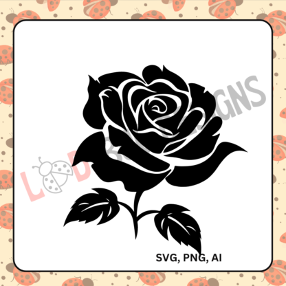 Rose Bundle available in SVG, PNG, and AI formats, perfect for t-shirts, printables, and digital art projects