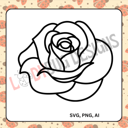 Rose Bundle available in SVG, PNG, and AI formats, perfect for t-shirts, printables, and digital art projects