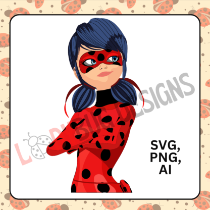 Ladybug Cartoon SVG, PNG, AI