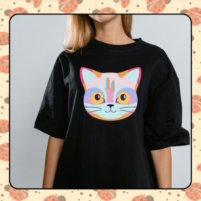 Colorful Cat Clipart Sublimation Design - Image 2