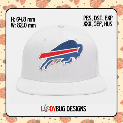 Buffalo Bills Hat Embroidery Design