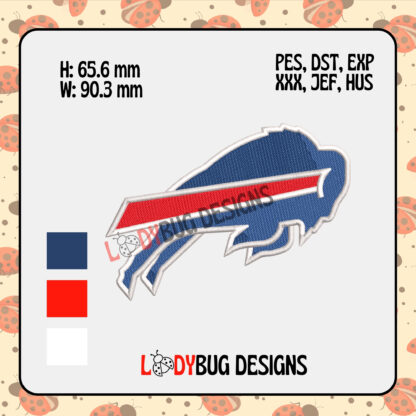 Buffalo Bills Hat Embroidery Design - Image 2