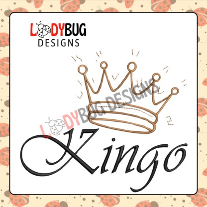 Add royal elegance to your projects with The Ladybug Designs' King Crown Embroidery Design! 👑 This regal design, featuring intricate details of a crown, is perfect for anyone looking to bring a touch of royalty to their clothing, accessories, or home decor. Ideal for special occasions or personalizing luxury items.