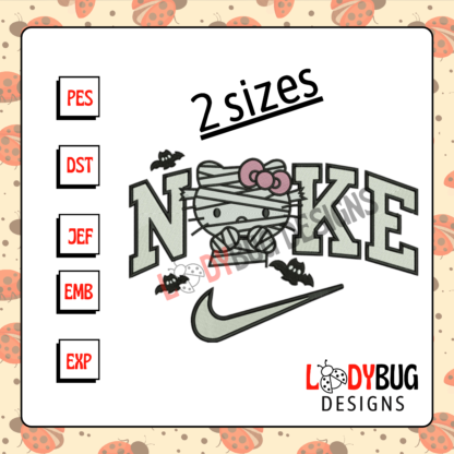 Add a cute and sporty twist to your projects with our Kitty Nike Machine Embroidery Design! Perfect for hats, shirts, and bags, this fully digitized design ensures high-quality stitching. It’s compatible with all major embroidery machines and ready for instant download from The Ladybug Designs.