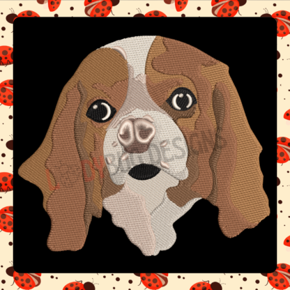 Bring a lovable touch to your projects with The Ladybug Designs' Brown Dog Face Embroidery Design. This detailed design is perfect for pet-themed items, clothing, and accessories, adding warmth and personality to any fabric.