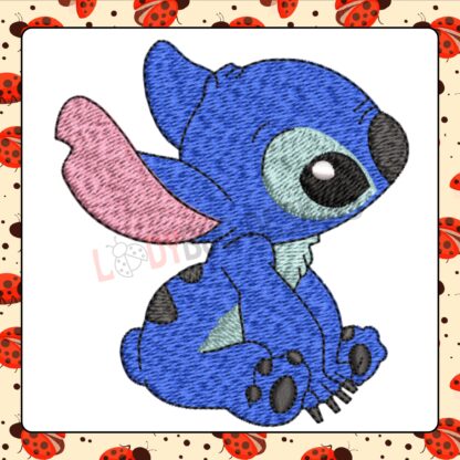 Stitch and Angel Embroidery Design