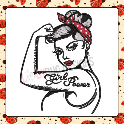 Empower your creations with The Ladybug Designs' Girl Power Embroidery Design. This bold and inspiring design celebrates strength and confidence, making it perfect for personalizing clothing, tote bags, home decor, and accessories. Crafted with precision, this embroidery pattern ensures vibrant stitches and a professional finish, adding a meaningful touch to your projects. Whether used for gifts or personal items, The Ladybug Designs' Girl Power Embroidery Design is the perfect way to showcase empowerment and style. For custom embroidery designs, visit The Ladybug Designs.