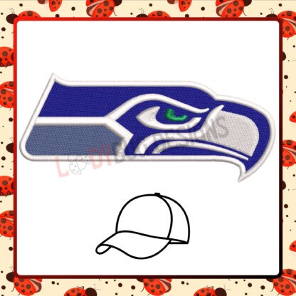 Seahawks Hat Embroidery Design