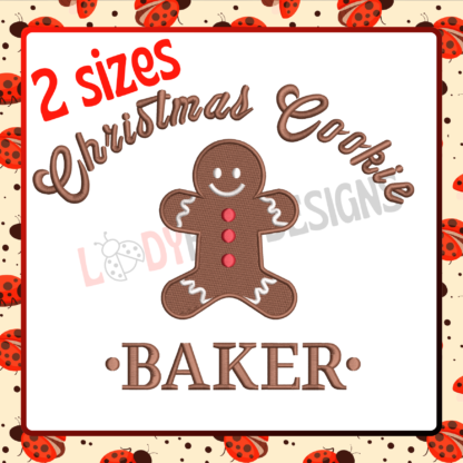 Christmas Cookies Tester and Baker Embroidery Design 193