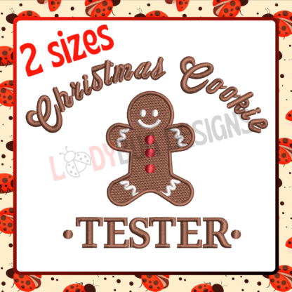 Christmas Cookies Tester and Baker Embroidery Design 193