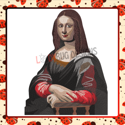 1 Mona Lisa Painting Embroidery Design