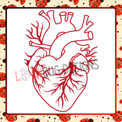 Heart Outline Valentine Vector Design